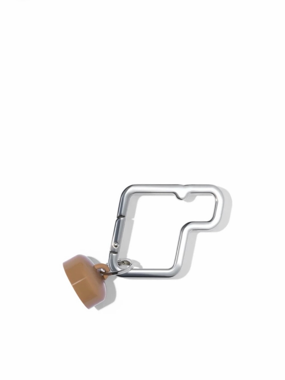 NWT Rhode Carabiner 2 PACK Silver R Carabiner Keychain Mini Pocket Blush Lid